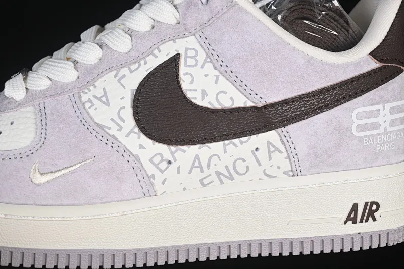 All categories Nk Air Force 1 Air Force series Nk Air Force 1 Low Air Force low-top Nike Air Force 1'07 Low Balenciaga co-branded white brown Air Force 1 low-top casual sneakers YF9511-806